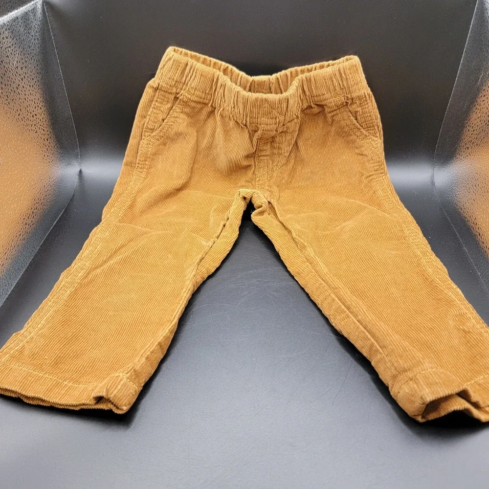 Carter's Boy Tan Corduroy Pull On Pants Size 12 Months